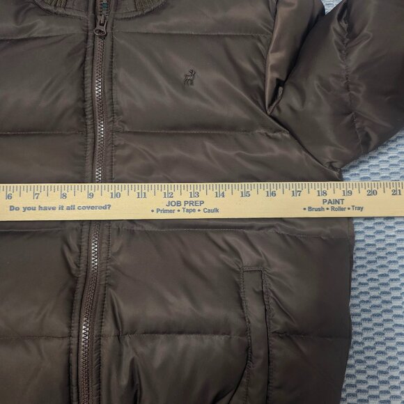 Old Navy Vintage Y2K Frost Free Down Short Brown Puffer Jacket - Size Medium - Picture 6 of 8